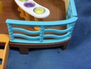 Sylvanian ice cream shop curved railing